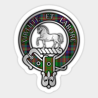 Clan Cochrane Crest & Tartan Sticker